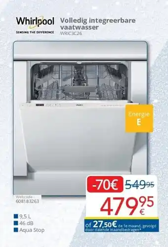 Eldi Volledig integreerbare vaatwasser aanbieding