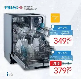 Eldi Inbouw vaatwasser aanbieding