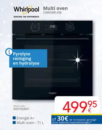 Eldi Multi oven aanbieding