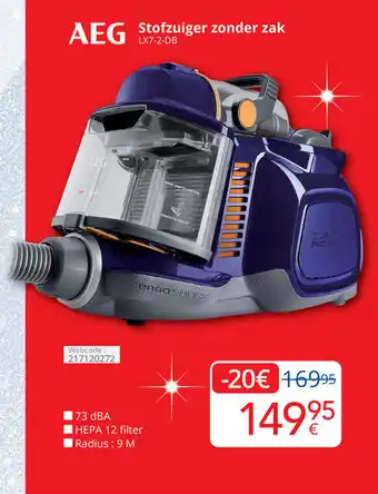 Eldi Stofzuiger zonder zak aanbieding