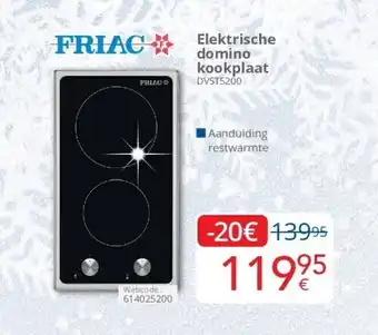 Elektrische domino kookplaat