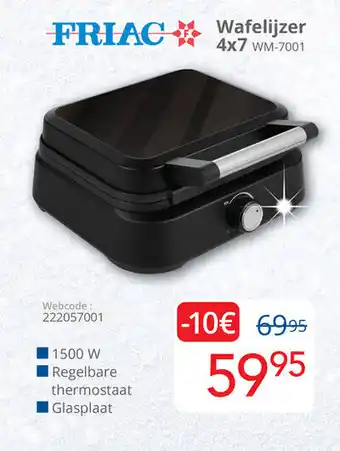 Eldi Wafelijzer 4x7 aanbieding
