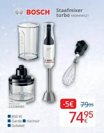Staafmixer turbo