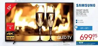 Eldi SMART QLED ULTRA HD-TV 55'/139 cm aanbieding