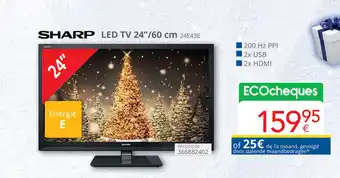 SHARP LED TV 24"/60 cm