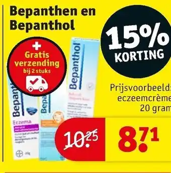 Kruidvat Bepanthen en Bepanthol aanbieding