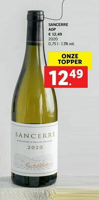 Lidl Sancerre aop aanbieding