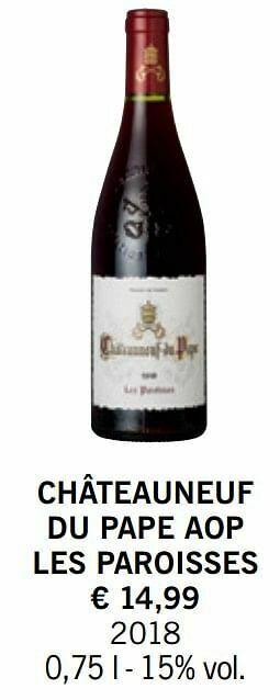 Châteauneuf du pape aop les paroisses