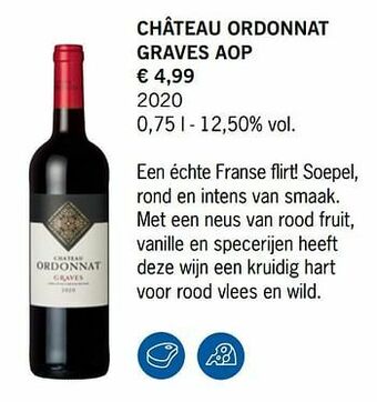Lidl Château ordonnat graves aop aanbieding