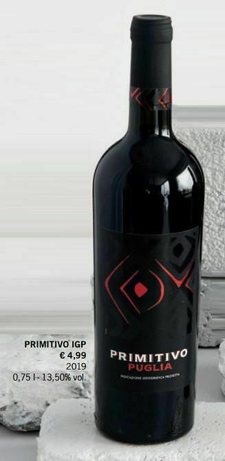 Lidl Primitivo igp aanbieding