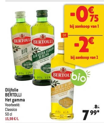 Match Olijfolie bertolli het gamma aanbieding
