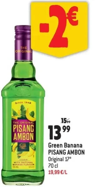 Match Green banana pisang ambon aanbieding