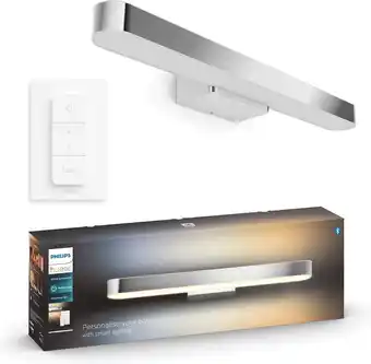 Philips hue adore badkamerspiegellamp - warm tot koelwit licht - chroom - 1 dimmer switch