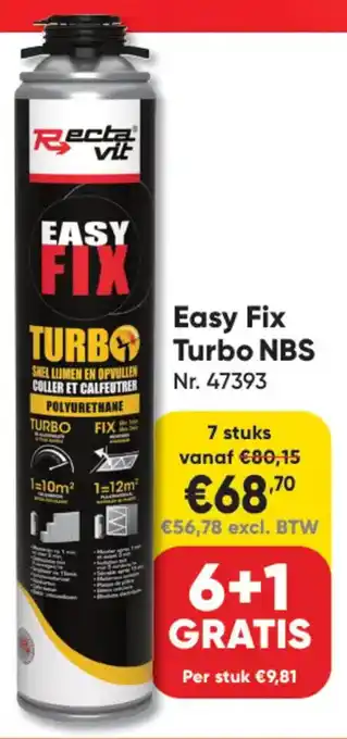 Toolstation Easy Fix Turbo NBS aanbieding