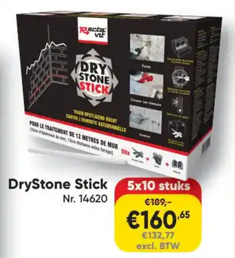 DryStone Stick 5 x 10 stuks