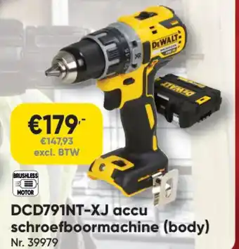 Toolstation DCD791NT-XJ accu schroefboormachine (body) aanbieding
