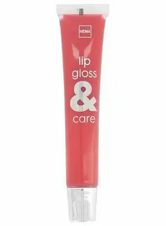 HEMA HEMA Lipgloss & Care 67 Rouge (lichtrood) aanbieding