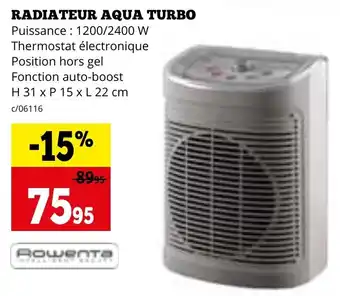 RADIATEUR AQUA TURBO