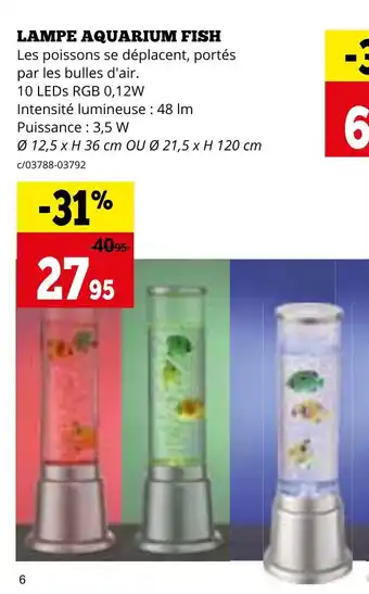 LAMPE AQUARIUM FISH