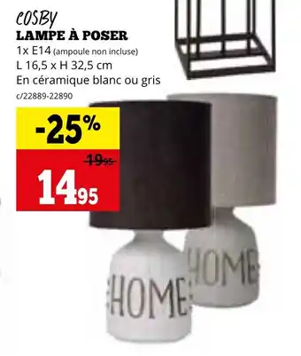 COSBY LAMPE À POSER