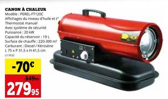 Dema CANON À CHALEUR aanbieding