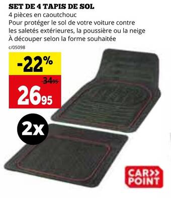 Dema SET DE 4 TAPIS DE SOL aanbieding