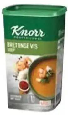 Horeca totaal KNORR soep Bretonse vissoep 1100gr aanbieding
