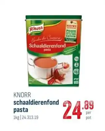 Horeca totaal KNORR schaaldierenfond pasta 1kg aanbieding