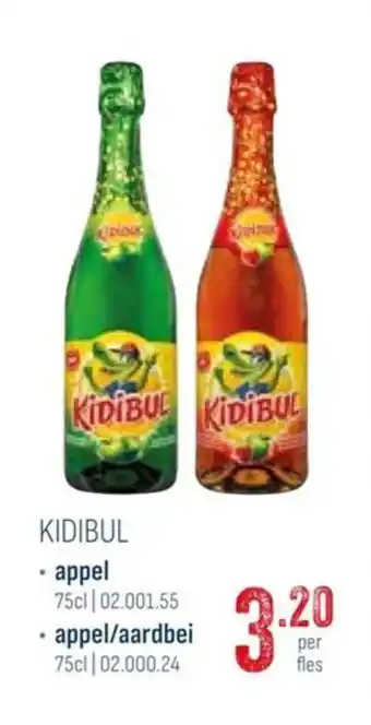 KIDIBUL • appel , • appel/aardbei 75cl