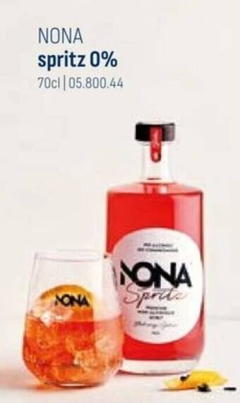 Horeca totaal NONA spritz 0% 70cl aanbieding