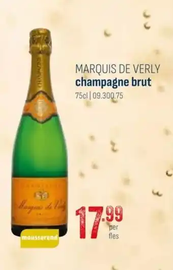 MARQUIS DE VERLY champagne brut 75cl