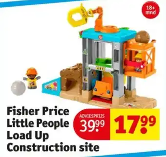 Kruidvat Fisher Price Little People Load Up Construction site aanbieding