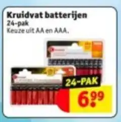 Kruidvat Kruidvat batterijen 24-pak Keuze uit AA en AAA. aanbieding
