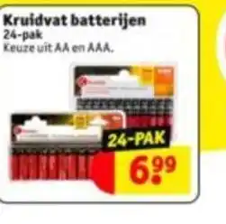 Kruidvat Kruidvat batterijen 24-pak Keuze uit AA en AAA. aanbieding