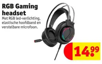 Kruidvat RGB Gaming headset aanbieding