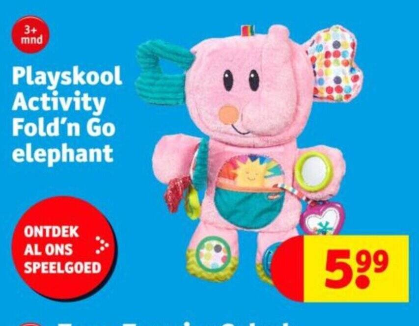 Playskool Activity Fold'n Go elephant promotie bij Kruidvat