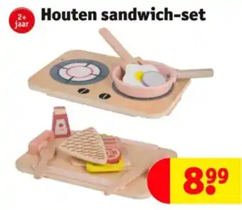 Kruidvat Houten sandwich-set aanbieding