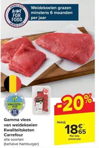 Carrefour Market Gamma vlees van weidekoeien Kwaliteitsketen Carrefour aanbieding