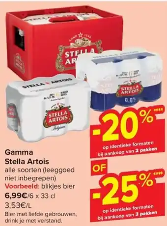 Carrefour Market Stella Artois Gamma aanbieding