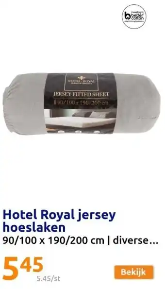 Action Hotel royal jersey hoeslaken aanbieding