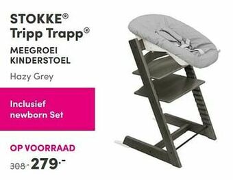 Baby & Tiener Stokke tripp trapp meegroei kinderstoel aanbieding