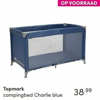 Topmark campingbed charlie blue