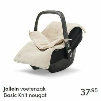 Baby & Tiener Jollein voetenzak basic knit nougat aanbieding