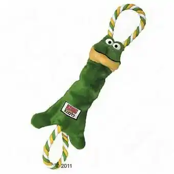 Zooplus Kong Tugger Knots Kikker 2 stuks aanbieding