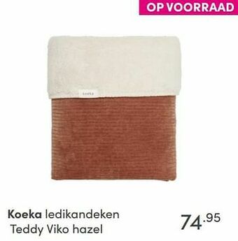 Baby & Tiener Koeka ledikandeken teddy viko hazel aanbieding