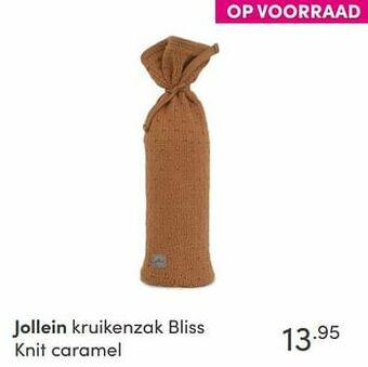 Baby & Tiener Jollein kruikenzak bliss knit caramel aanbieding