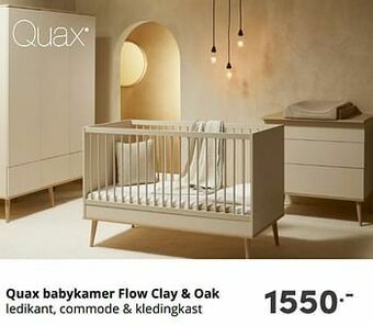 Baby & Tiener Quax babykamer flow clay + oak aanbieding