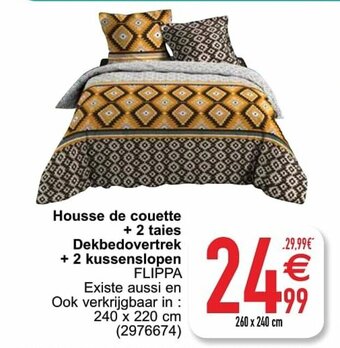 Cora Housse de couette + 2 taies Dekbedovertrek + 2 kussenslopen aanbieding
