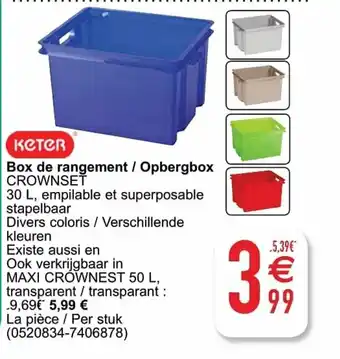 Keter Box de rangement / Opbergbox