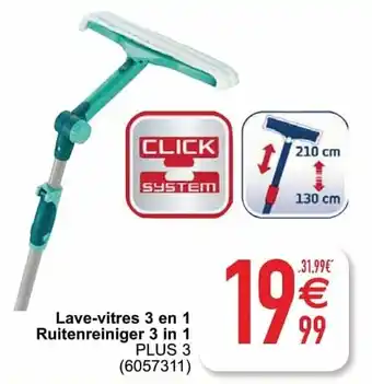 Cora Lave-vitres 3 en 1 Ruitenreiniger 3 in 1 aanbieding